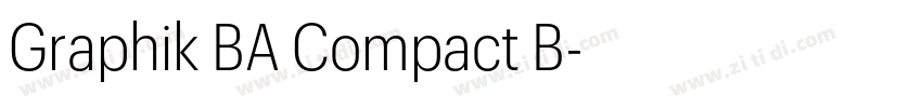 Graphik BA Compact B字体转换